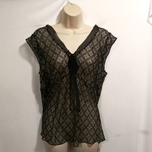 NWT 100% Pure Silk Alfani Sleeveless Blouse